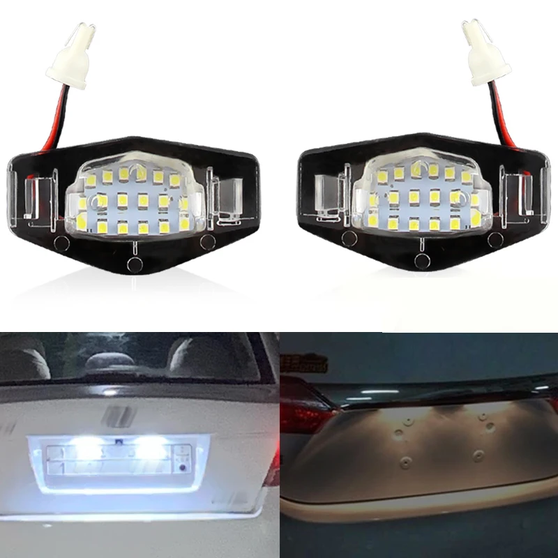 

LED License Plate Lights for Honda Accord for Honda Odyssey For Honda Acura MDX RL for Honda Civic Sedan 18 LED Number