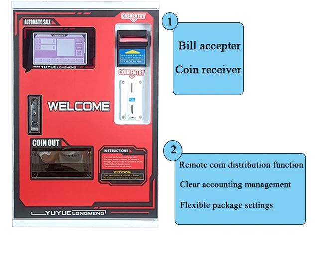 For Cheap Wholesale Popular Desktop Mini Coin Exchange Machine Unattended Small Token Exchange Machine