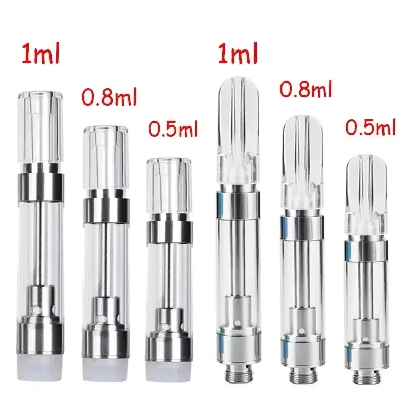 10pcs G5 Dank Vape Cartridges Atomizer 0.8ml/1ml 510 Thread Thick Oil Press Flat/Round Tips Screw Mouthpiece Ceramic Coil Carts