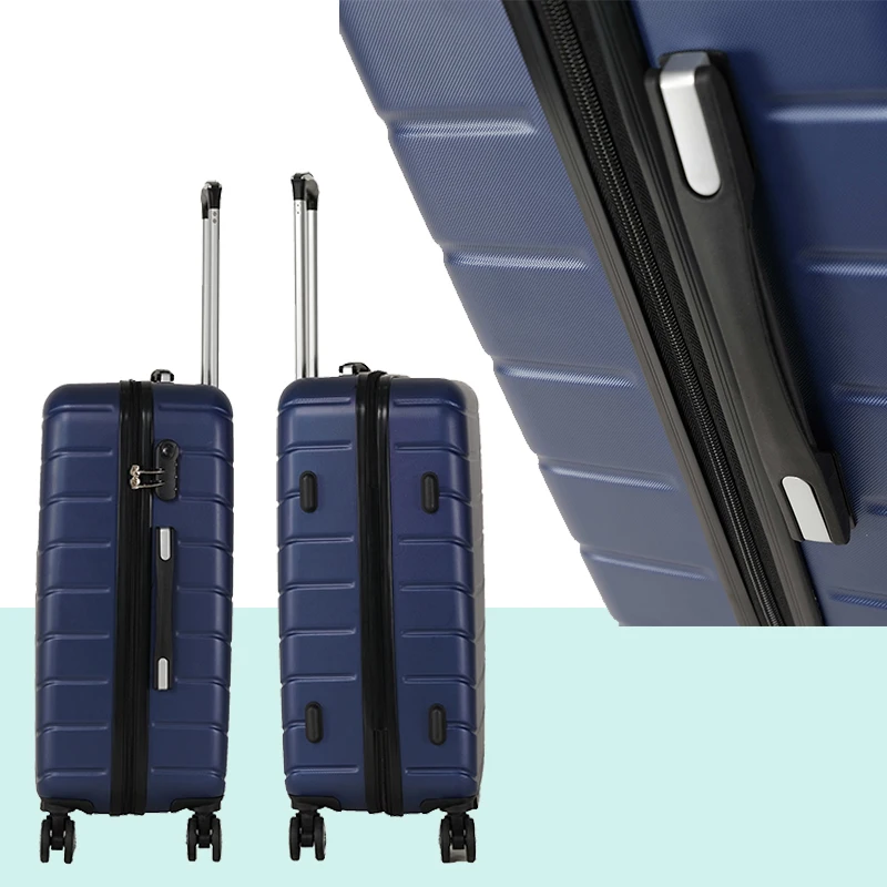 4pcs suitcases set, three suitcases and a hiking bag, hard-faced suitcase combination lock spinner wheels