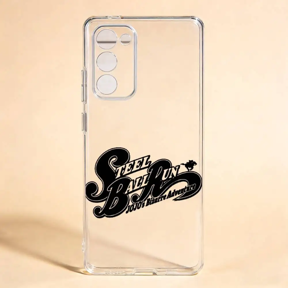 STEEL BALL RUN JOJO Anime  Phone Case For Samsung Galaxy S24 S25 S23 S22 S21Transparent Case Cover