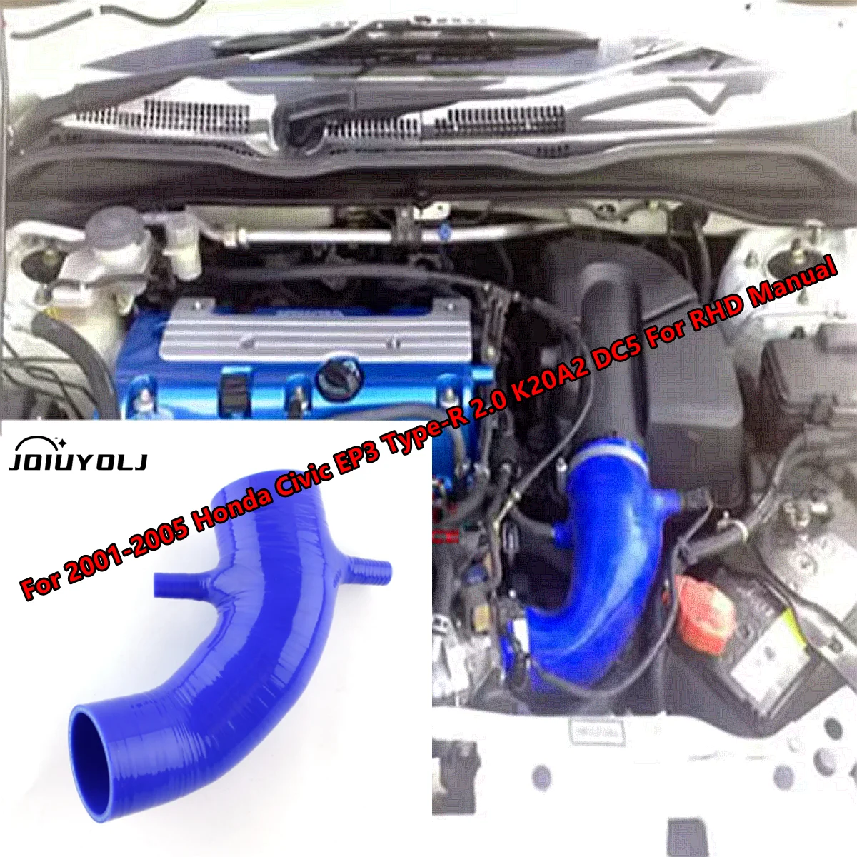 Silicone Intake Induction Hose For 2001 2002 2003 2004 2005 HONDA CIVIC EP3 TYPE R DC5 K20