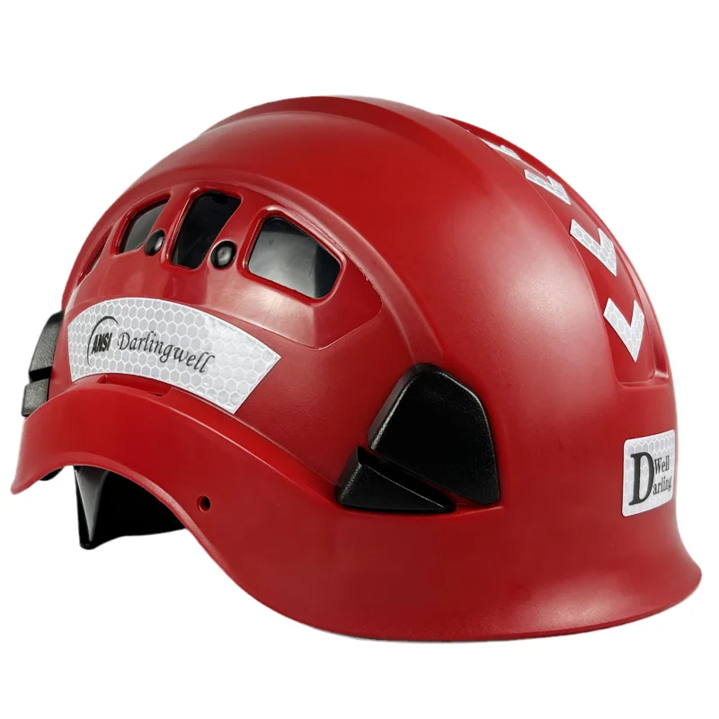 Working Construction Safety Helmet ANSI Vents Industrial Cycling Outdoor Hard Hat With Reflective Sticker