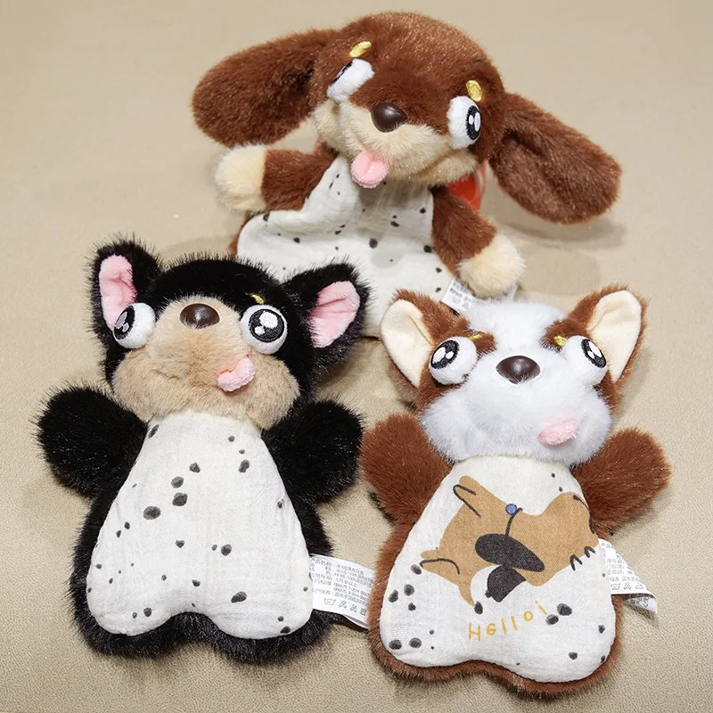 

18cm Cute Funny Big Eyes Chihuahua Plush Doll Kawaii Dachshund Plush Pendant Stuffed Dog Doll Boy Girl Gift