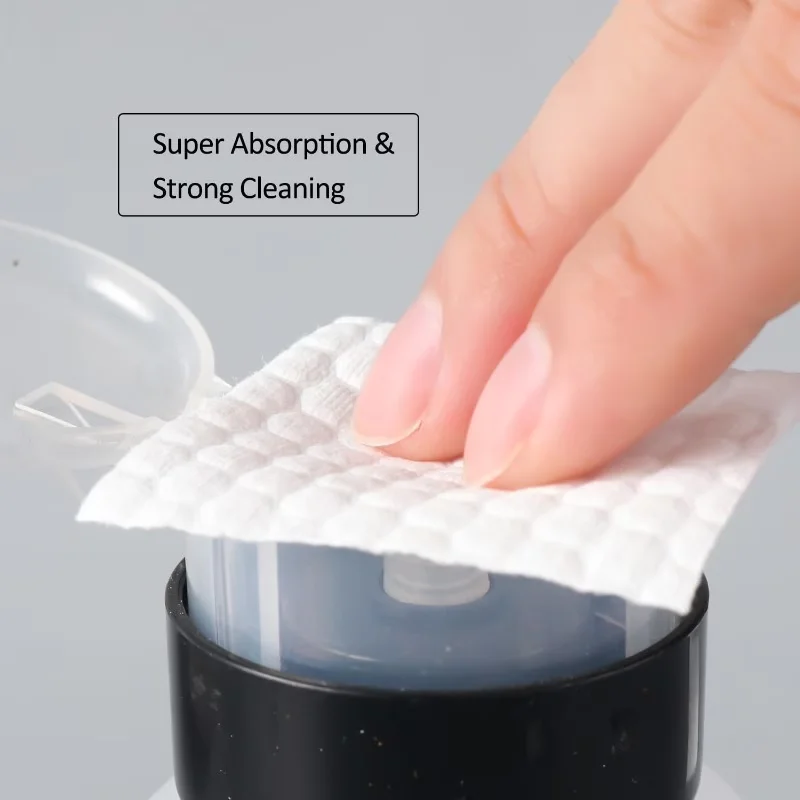 1 Roll Lint-Free Nail Wipes, Soft Absorbent Non-woven Pads for Gel Nail Prep, Nail Art, Hand & Foot Care view 3