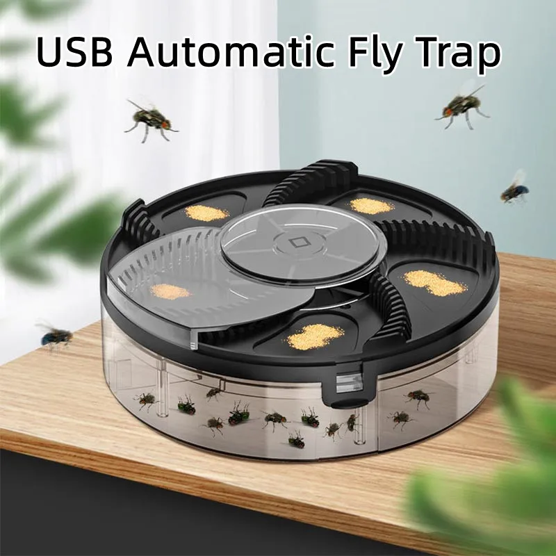 Electric Flies Killer Fly Trap Automatic Pest Catcher Fly Killer Pest Reject Control Repeller Indoor Outdoor Flycatcher Househol