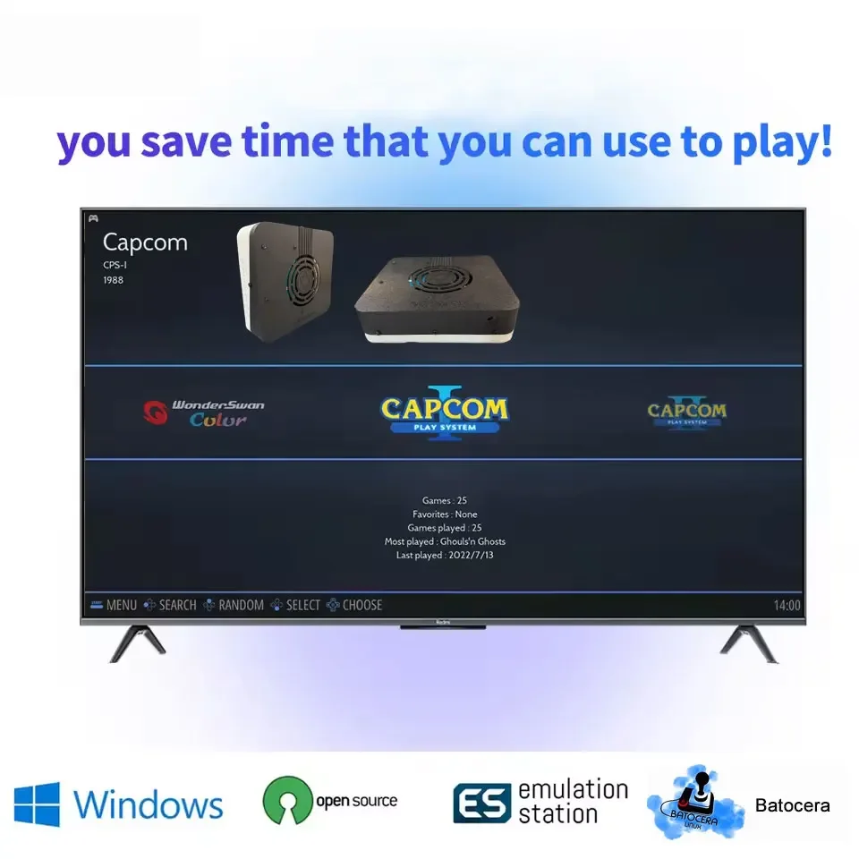 I3-3110M Super Game Console X3 500G HDD 70000 + ألعاب لـ Wii PS2 N64 PSP GameCube N64 التوصيل والتشغيل على التلفزيون مقبض لاسلكي Win11