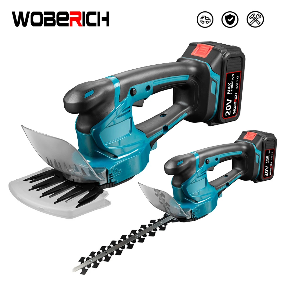 

21v Cordless Electric Hedge Trimmer Shears 2 IN 1 Rechargeable Handheld Grass Cutter Garden Hedge Trimmer Fit Makita 18V Battery