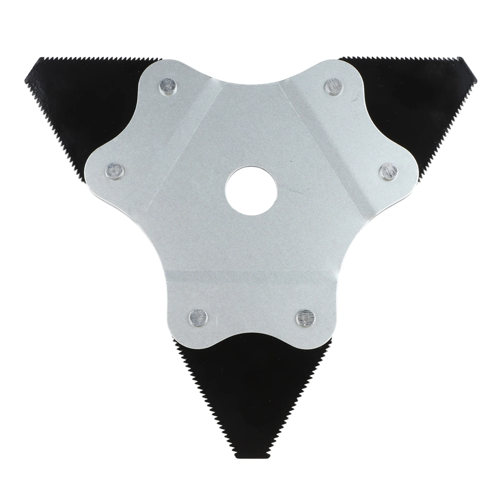 High Efficiency Lawn Mower Blade Mower Blade Trimmer Blade Silver Black Color Lawn Mower Blade 25.4mm Aperture