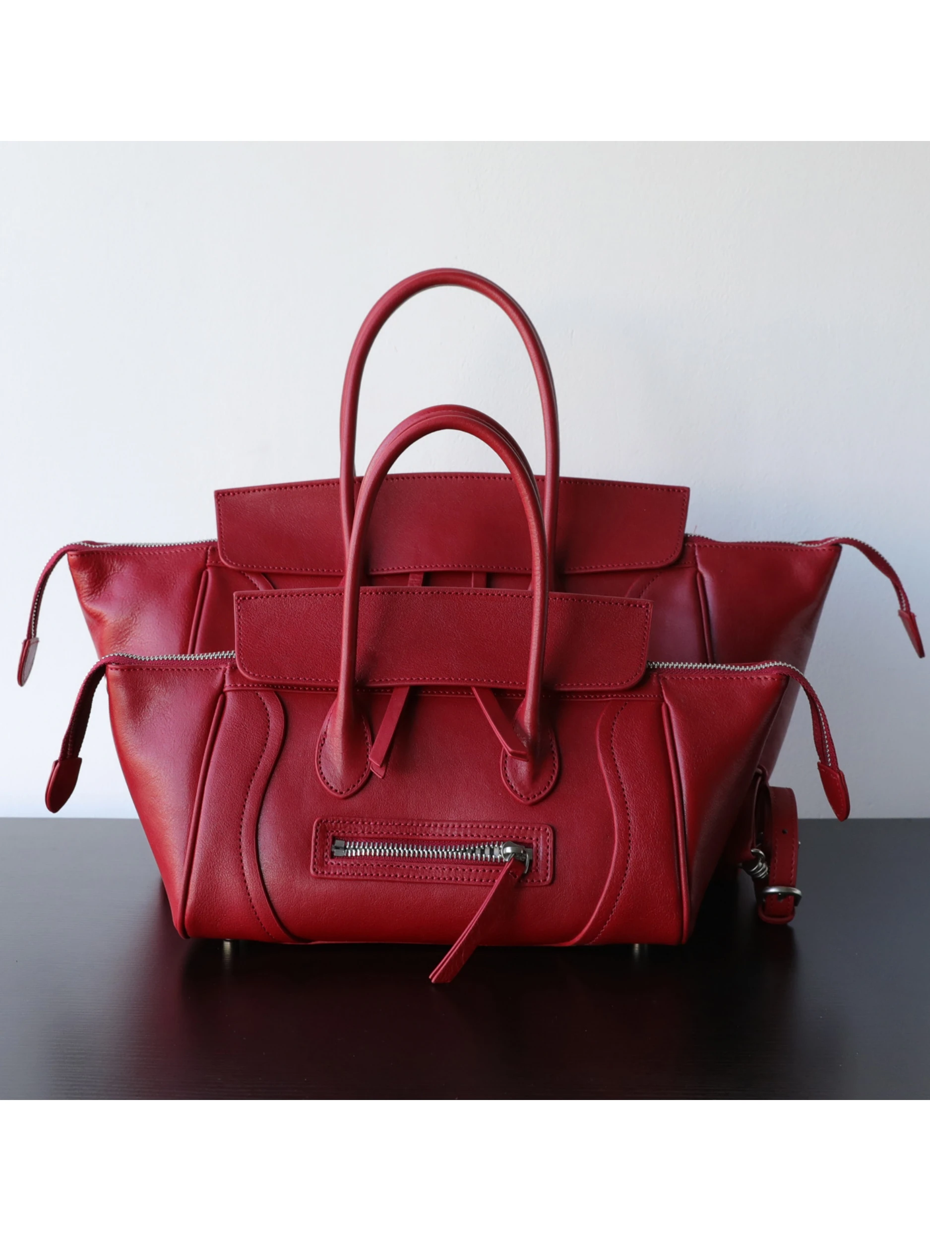 

Fall 2026 New Sle Commuter Large Capaci Tannery Cowhide Face Handbag mat Wing ape Luxury Ladies Handbag