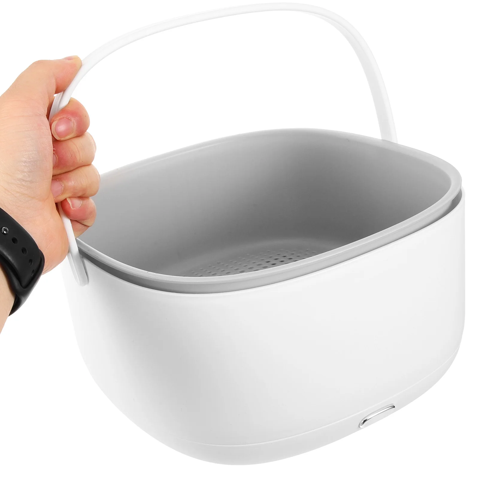 

Ultrasonic Fruit Vegetable Cleaner Fine Mesh Basket Kitchen Tool Compact Strainer Wear Resistant Bowl Portable Purifier