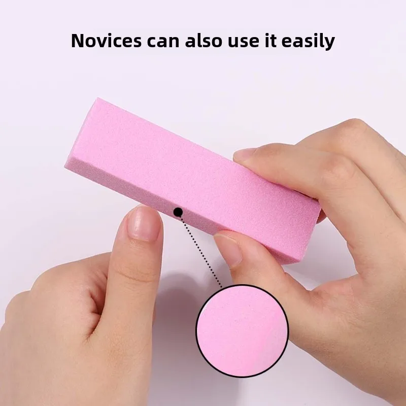 1/3PCS Nail Art Sponge Tofu Block Colorful High Foaming Four-sided Grinding Block Nail Manicure Grinding Nail Manicure Tool