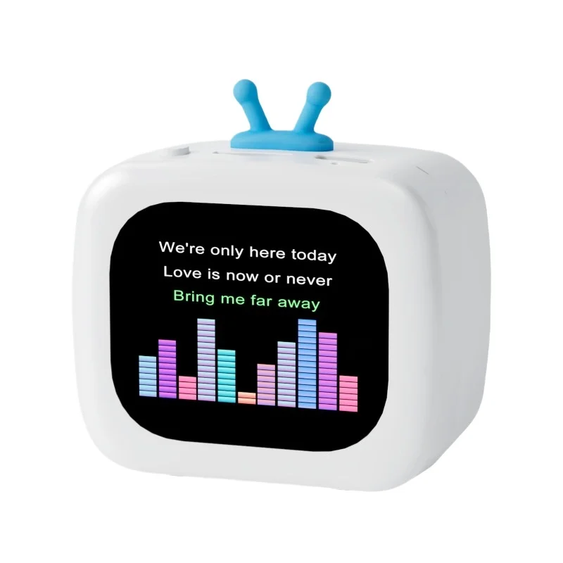 

New Display Bluetooth Speaker High-value Lyrics Synchronous Portable Gift Speaker Bluetooth Loudspeaker Cartoon Audio Player