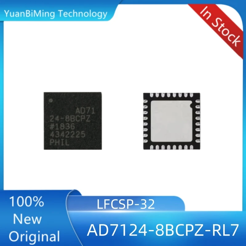 1pcs Digital to analog conver AD7124-8BCPZ AD7124-8BCP AD7124-8BCPZ-RL7 AD7124-8BCPZ-RL LFCSP-32 100% New Original in stock