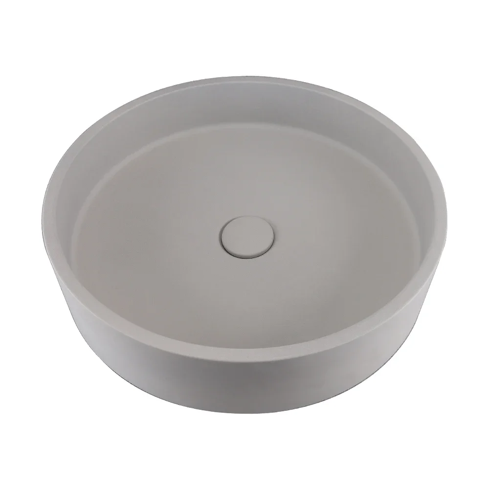 OEM hand gefertigte Beton Sandstein Design Waschtisch Bad Eitelkeiten Runde Waschbecken