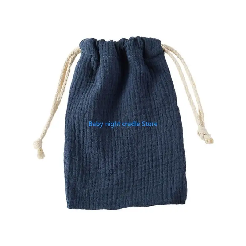 J2FF الرباط إغلاق تصميم حقيبة سال لعابه المرايل تجشؤ القماش لعبة المنظمون الحقيبة #5