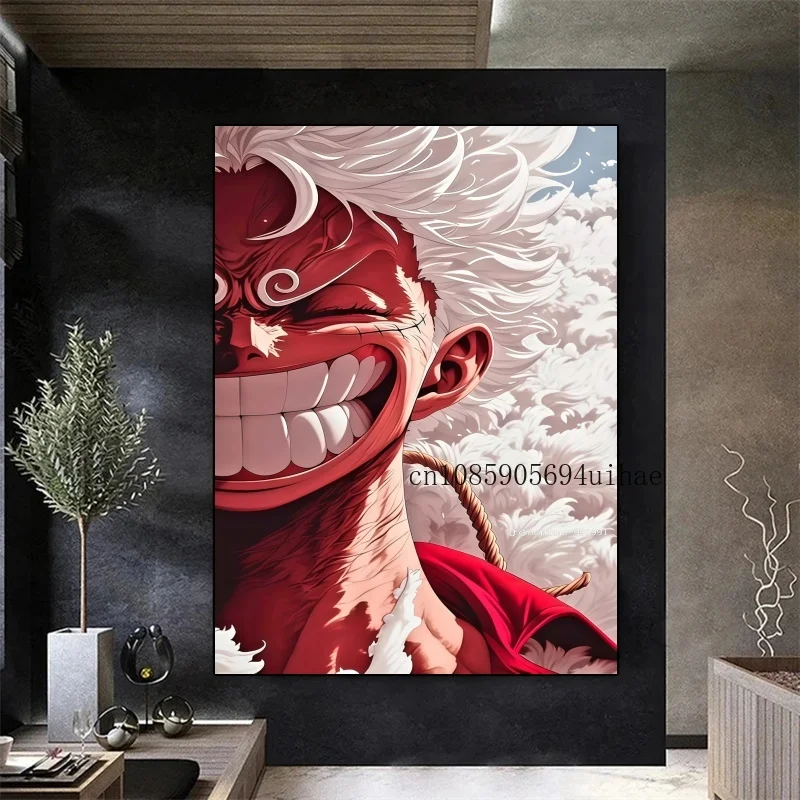 Een Stuk 1PC Strohoed Piraten Populaire Anime Foto Gift Art Home Woonkamer Koffiehuis Bar Kinderkamer HD Poster Muur Decor