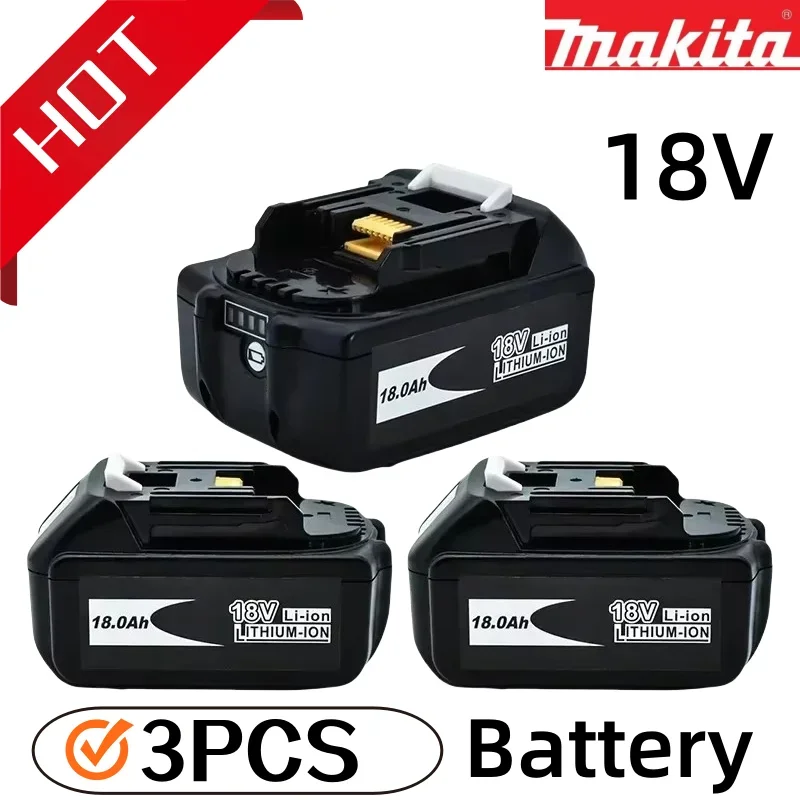 For Makita 18V 18000mAh 18.0Ah Rechargeable Power Tools Battery with LED Li-ion Replacement LXT BL1860B BL1860 BL1850