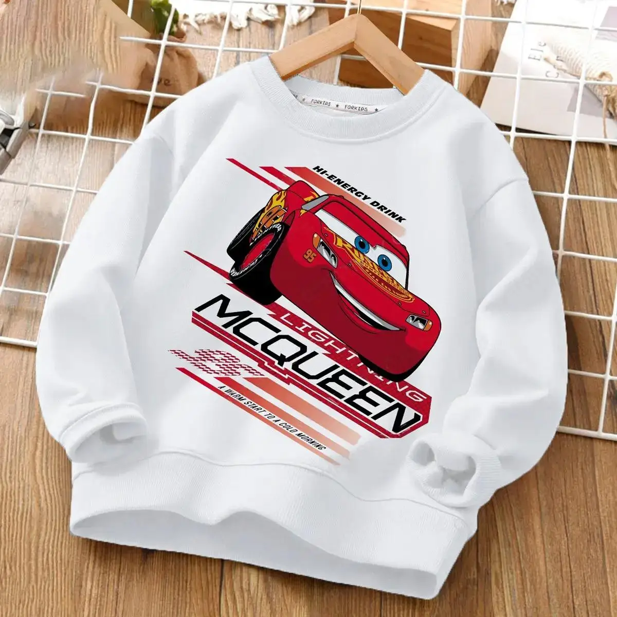 Kids Clothes Autumn Disney Cars Girl Boy Casual Sweatshirts Children Cartoons Kawaii Print Hoodies Kid Pullover Fashion Tops