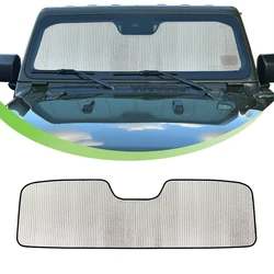 Car Front Windshield Heat Insulation Cotton Cover Sunshade Hood Pad for Jeep Wrangler JL JT Gladiator 2024+ Interior Accessories