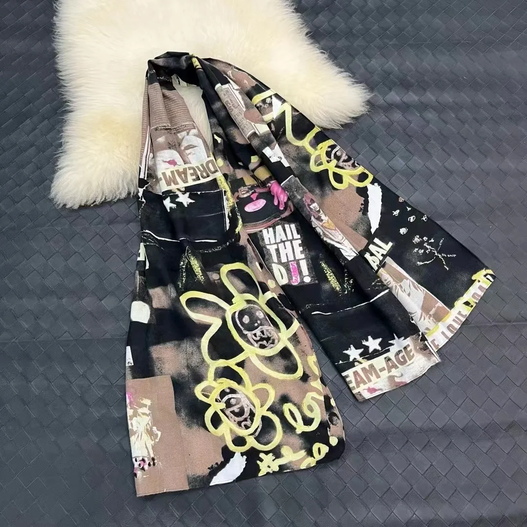 Spain original single foreign trade trend fashion narrow edge holiday?? Casual warm scarf