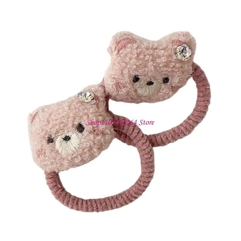 Kolorowe dziecięce akcesoria do włosów Pluszowy wzór w kształcie Łatwa do przenoszenia szpilka do włosów