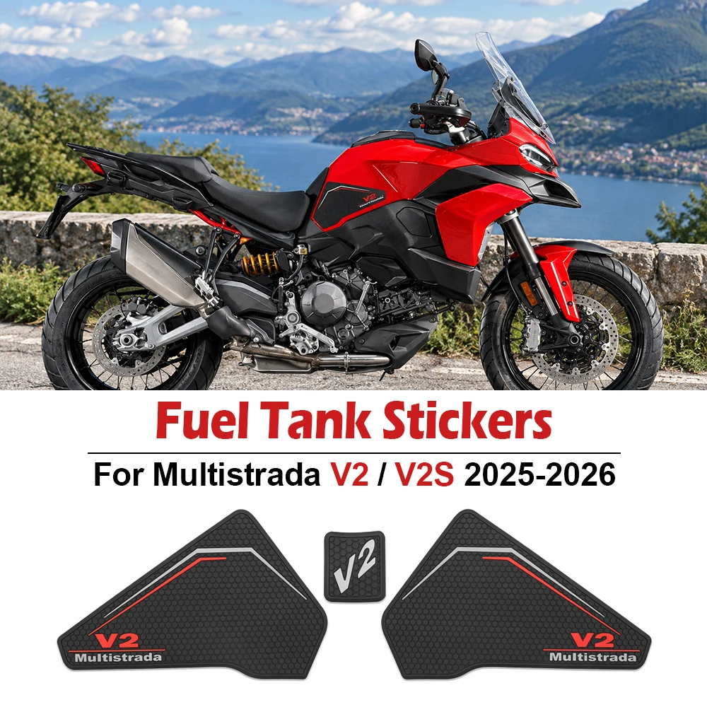 For Ducati Multistrada V2 Multistrada V2S 2025-2026 Motorcycle Accessories Cockpit Protection Fuel Tank Sticker Side Knee Pad