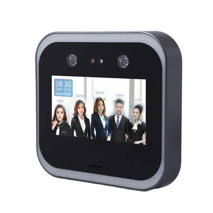 Controllo accessi con riconoscimento facciale dinamico AI portatile TCP/IP/WIFI/USB supporto presenze macchina All-In-One prezzo di fabbrica