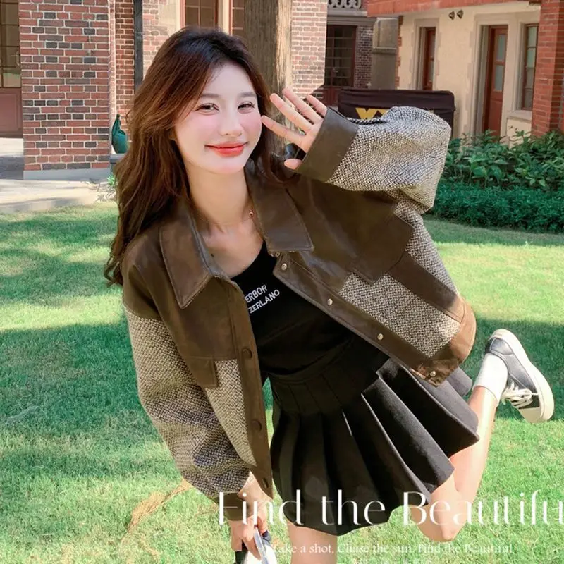 

Женские пальто, куртки, женское осенне-весеннее пальто-карго с карманом на пуговицах спереди, простой базовый стиль, женская мода с длинным рукавом