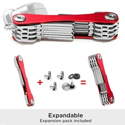 Porta chiavi EDC e organizer per chiavi Porta chiavi EDC con anello di fissaggio per portachiavi e accessori portachiavi intelligenti