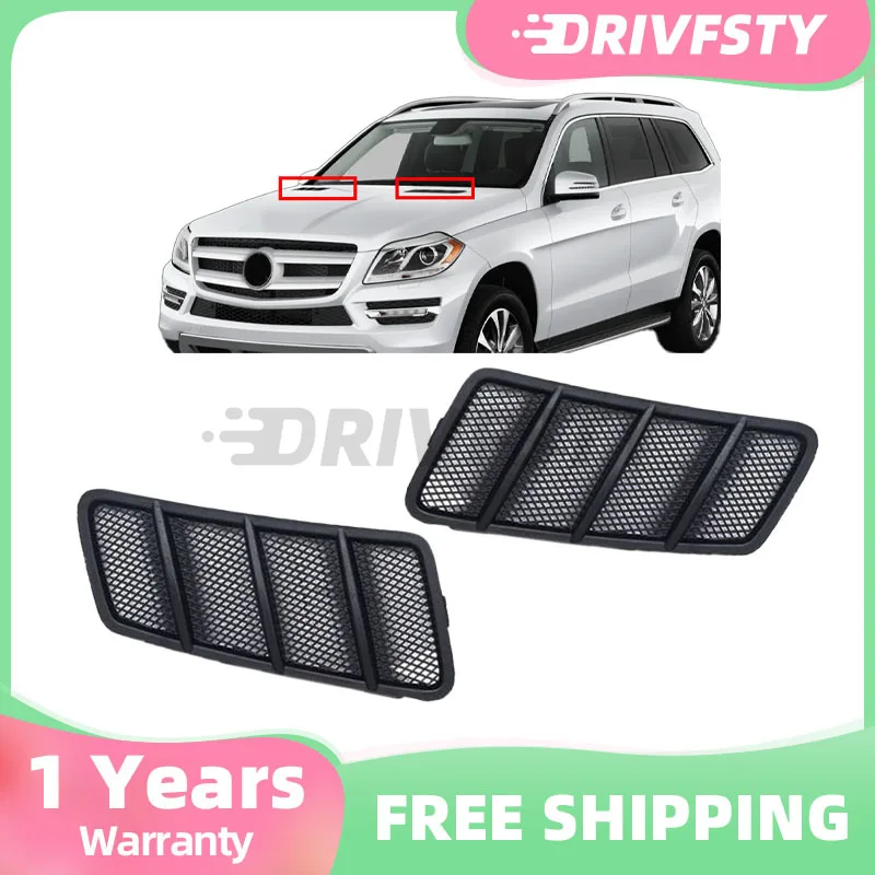 

68800105 1668800205 Car Front Driver Hood Air Vent Grille Cover Trim for Mercedes Benz W166 ML GL Class 2012 2013 2014 2015