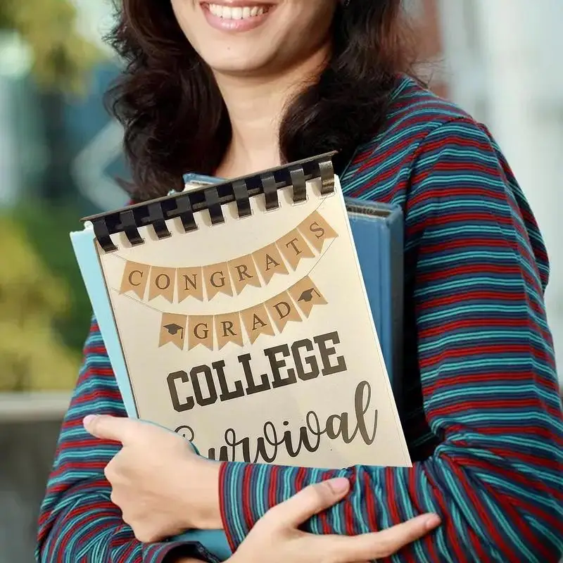 

Бумажная карточная книга для колледжа, бумажная карточка, хранитель, сувенир на день рождения для праздника, средней школы, выпускной буклет для выживания