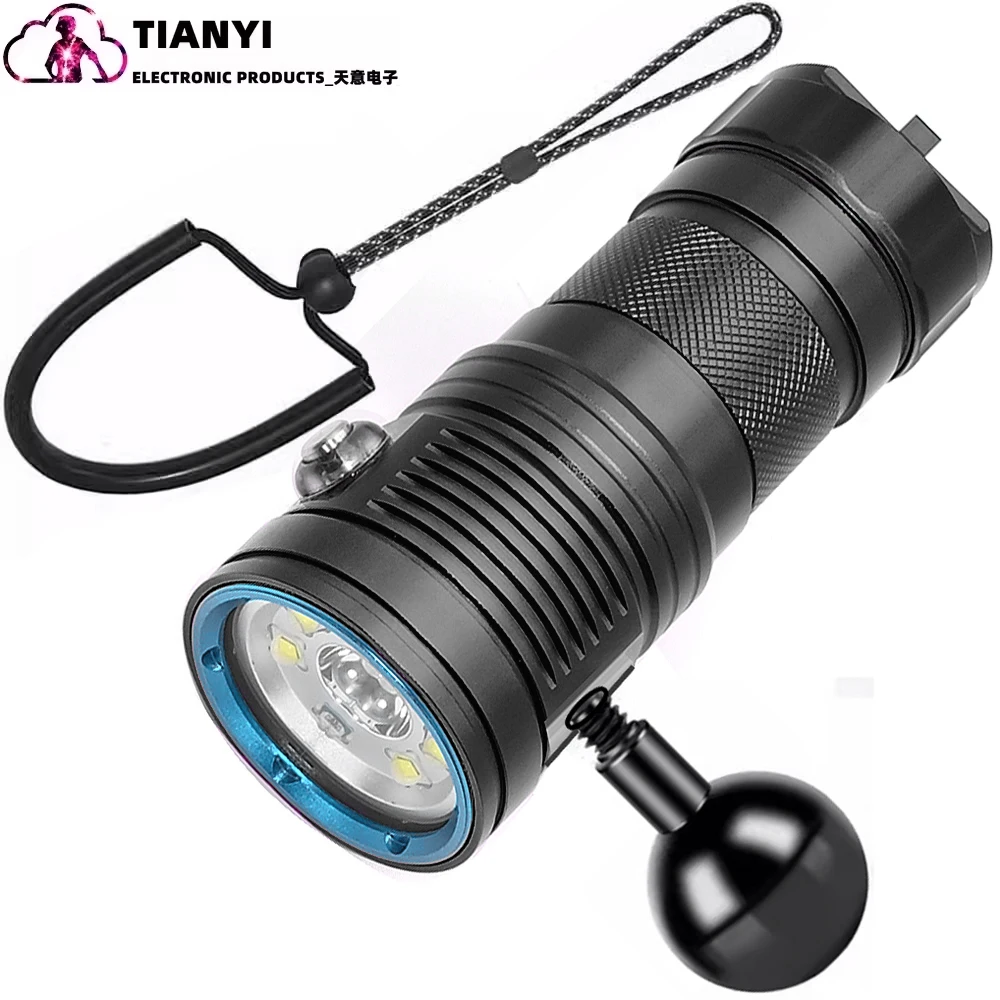 Blue light red light white light spotlight multi-functional professional waterproof lighting photography fill light diving