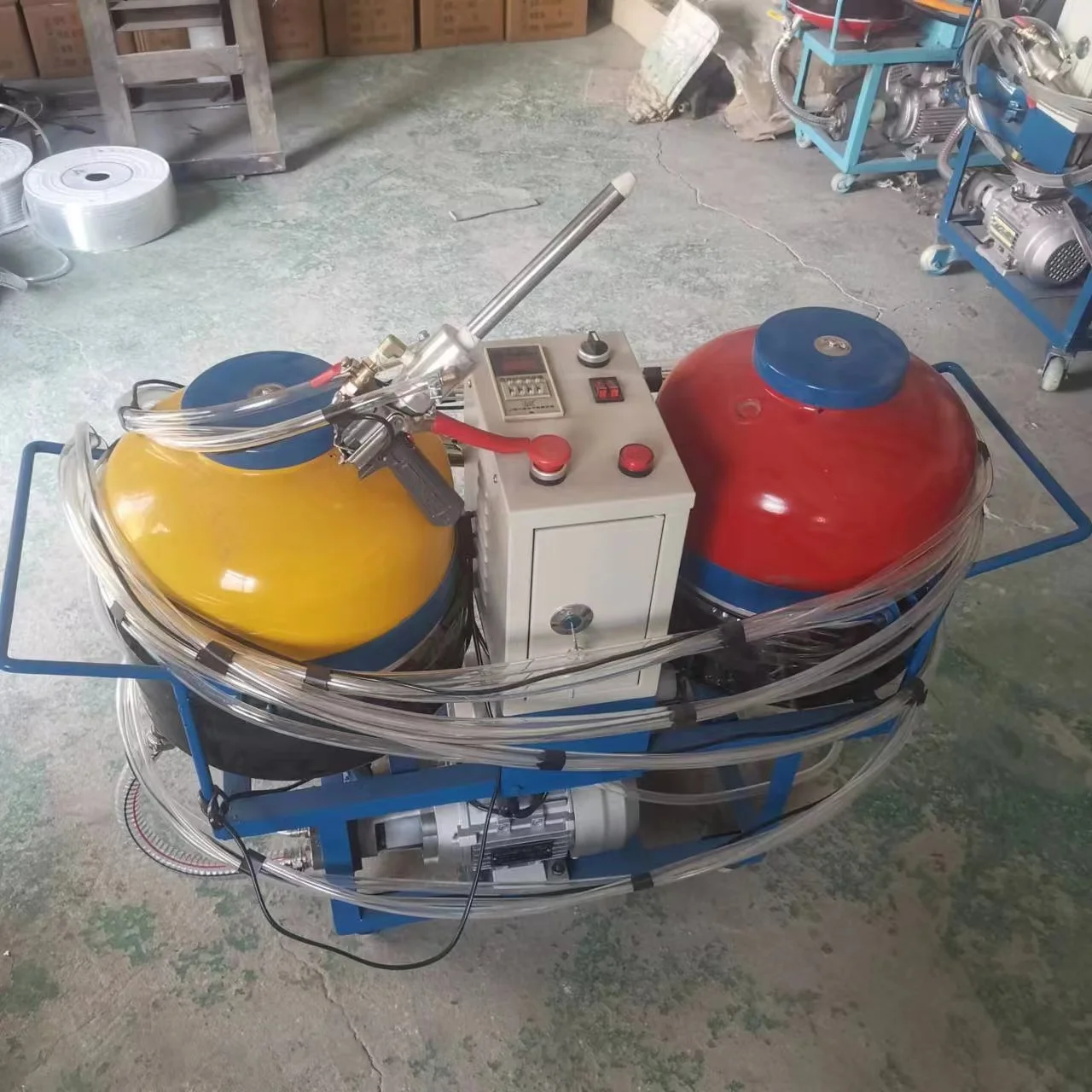 Fully automatic insulation low pressure foaming machine pipe patching pouring machine cold storage small portable