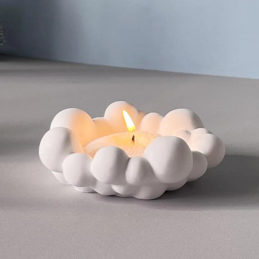 Bubble Cloud Bowl Silicone Molds DIY Storage Tray Gypsum Plaster Mould Organizer Candle Cup Holder Concrete UV Epoxy Resin Tools