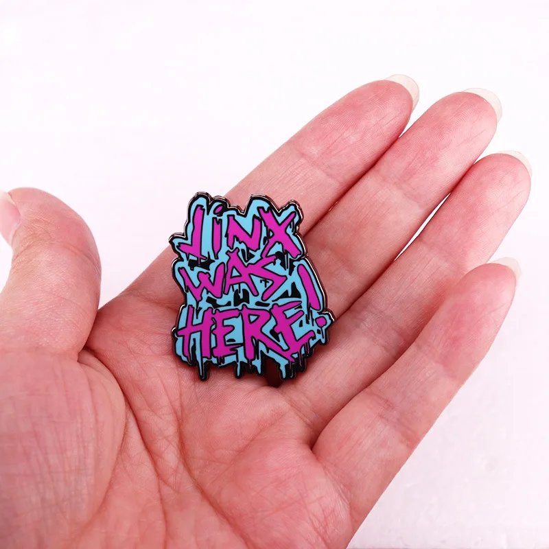 Game Anime Jinx Girl Women Brooches on Clothes Lapel Pins for Backpack Decorative Enamel Pin Bags Badges Jewelry Accessories