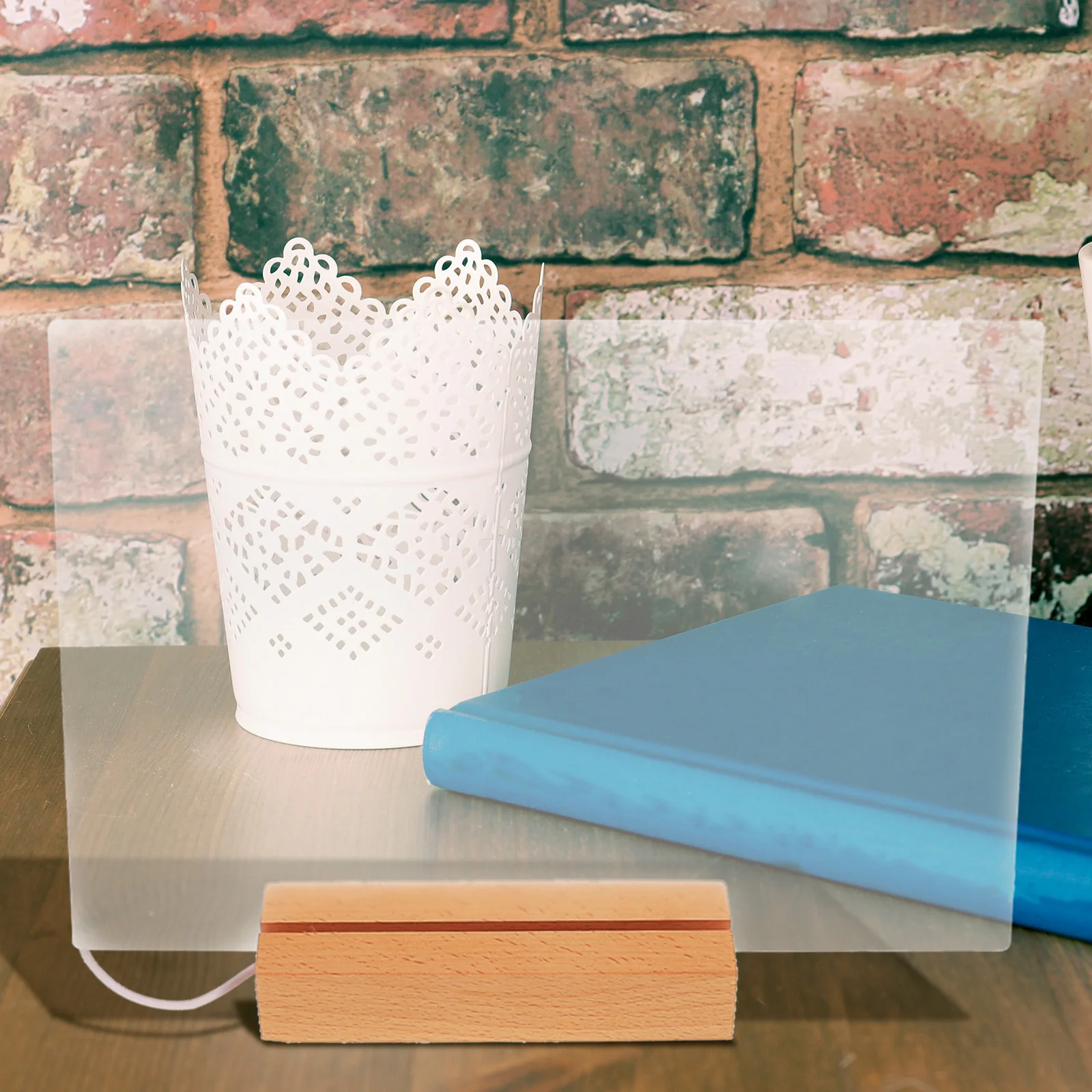 데스크탑 화이트 보드 투명 아크릴 메시지 보드 사무실 홈 메모 패드 재사용 가능한 건식 지우기 쓰기 게시판 테이블 가정용