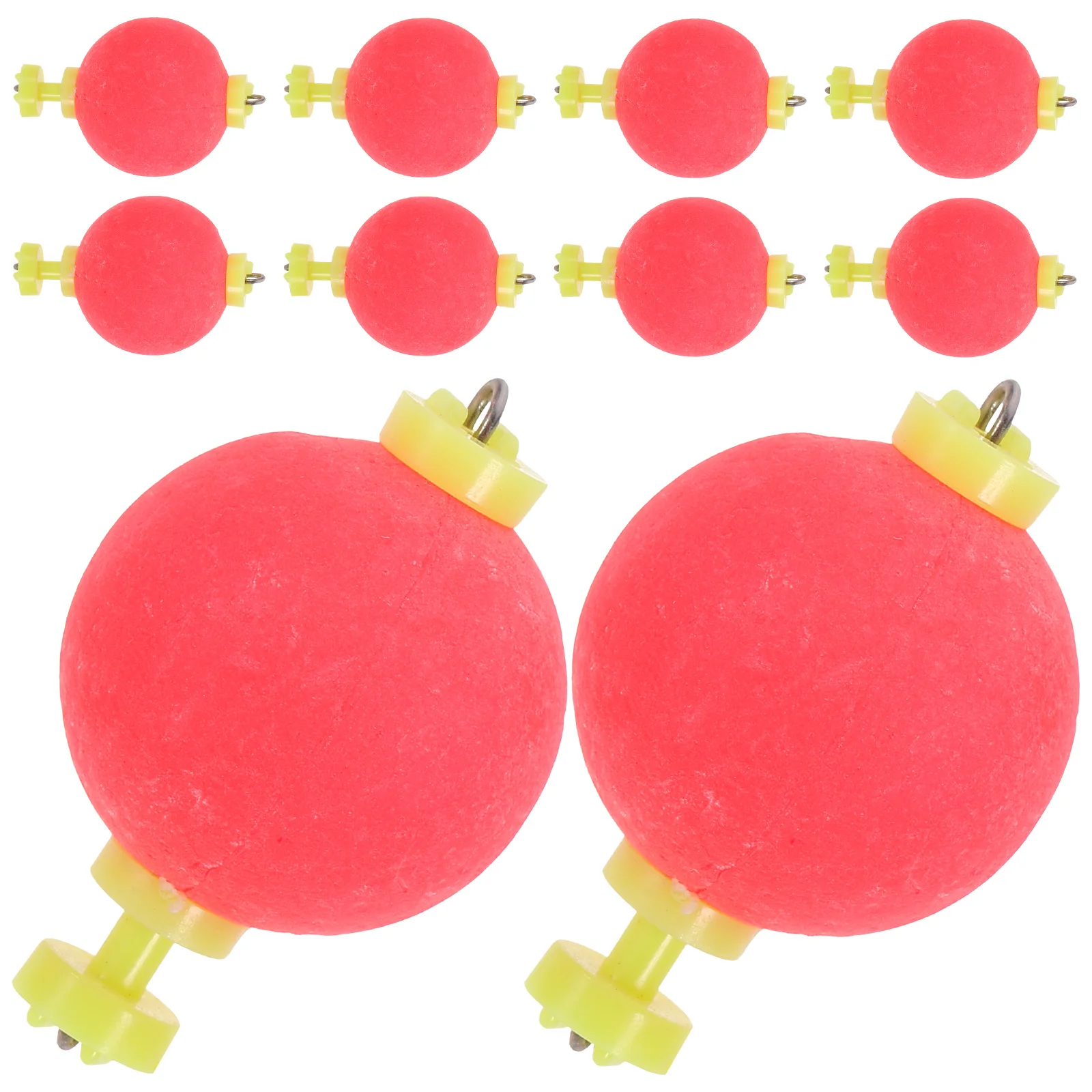 

10pcs Fishing Floats Red Color Small Size Spring Bait Accessories Plastic Sea Fishing Supplies Tackle Gear