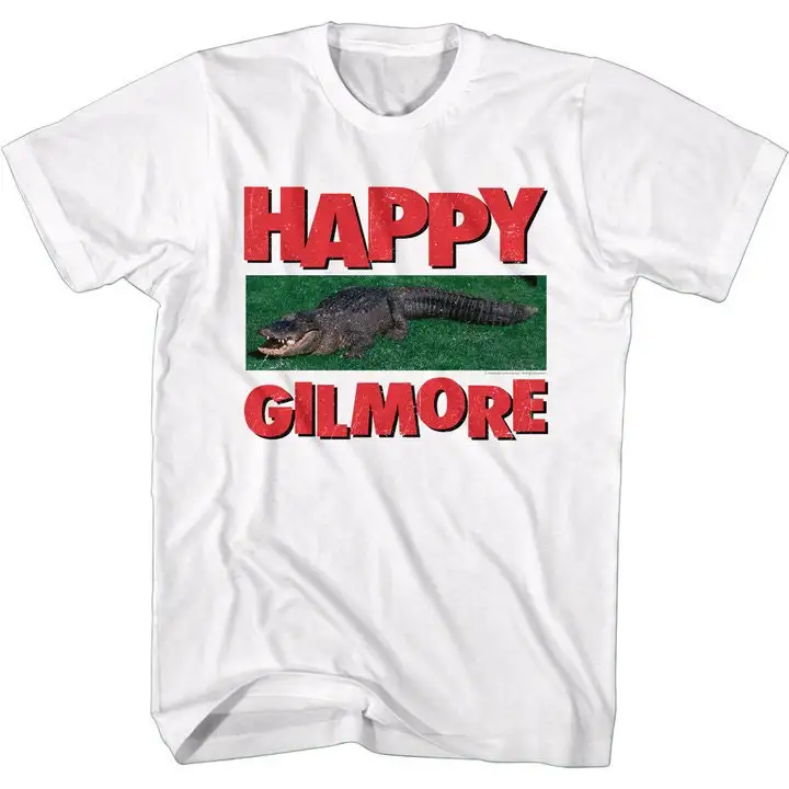 Happy Gilmore Alligator White T Shirt