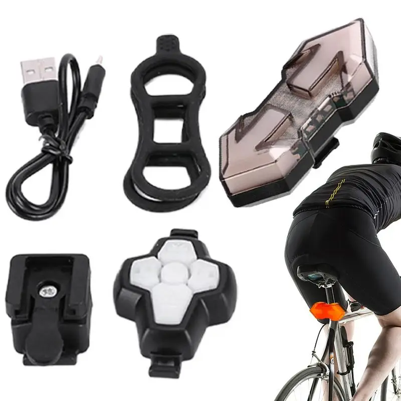 

Cycle Tail Light Rechargeable Cycle Turn Signal 500mAh Cycle Taillights Portable Cycling Turn Lights For Rainy Day Fog Day Snowy