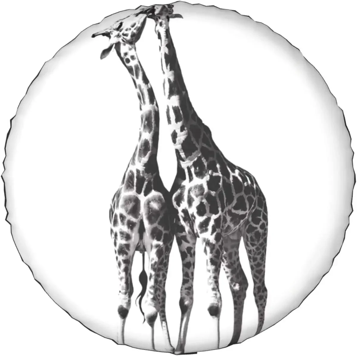 African Giraffe Printed Spare Tire Cover Waterproof Tire Wheel Protector for Car Truck SUV Camper Trailer Rv 14