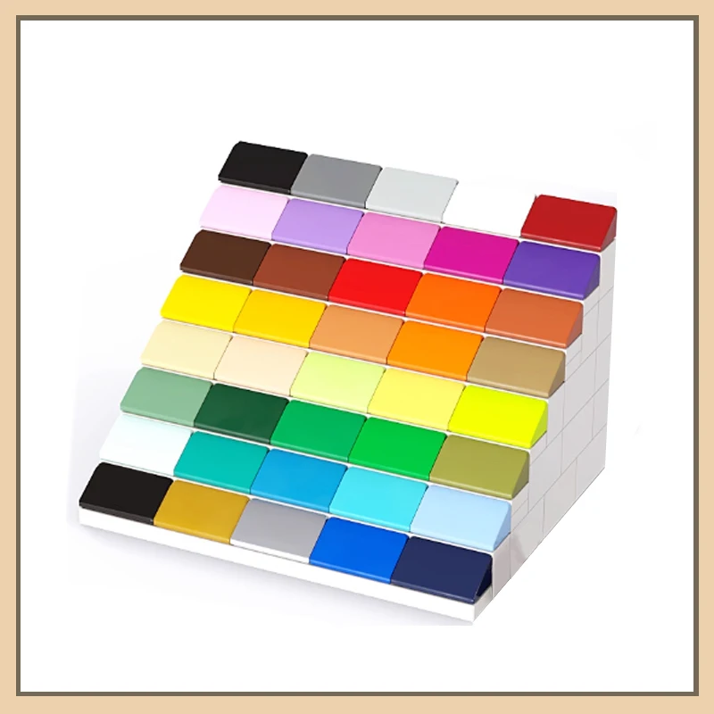 

8598 1x2x2 slope tiles compatible with 4 small particle building blocks for splicing technology MOC spare parts 50G 143P