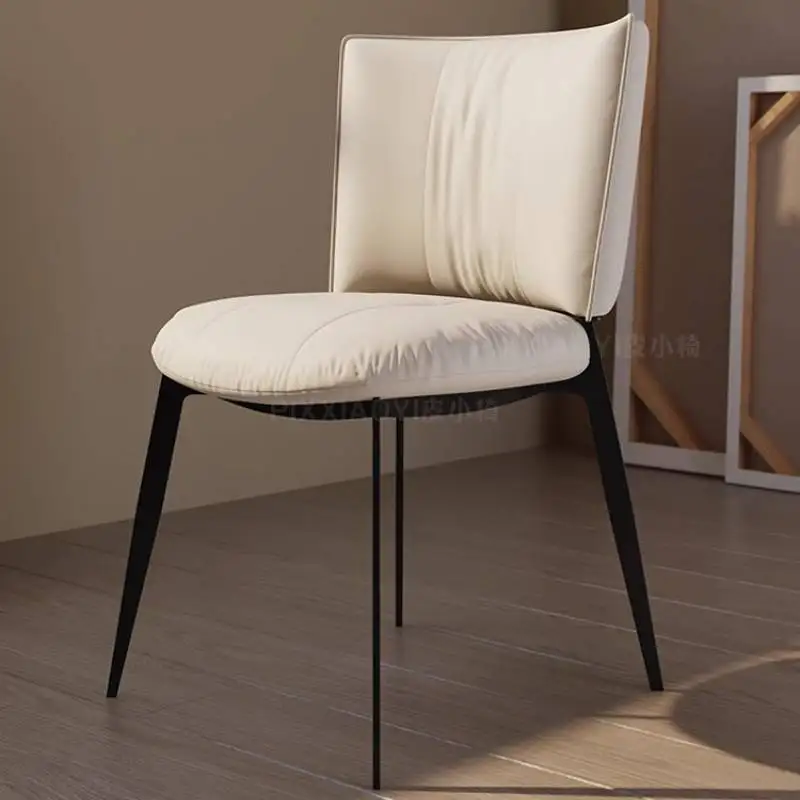 

Stylish Designer Dining Chairs Luxury Creamy Elegant Modern Office Dining Chairs Vanity Conference Cadeira De Jantar Furniture