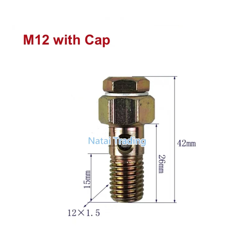 5pcs Diesel Unit Pump Oil Return Valve Screw EUP M14 M12 Hollow Screw with Filter Equal Pressure Relief Valve with Steel Ball