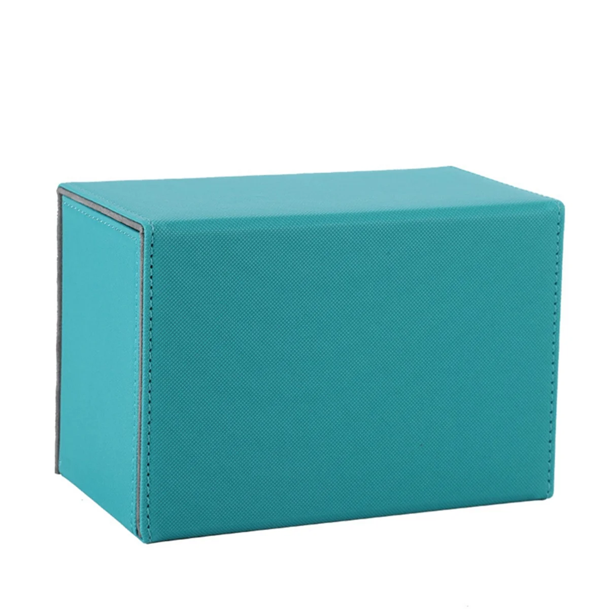 Card Deck Box, Premium Card Box with Flip Dice Tray , Card Deck Case Storage Box for Sports Game Cards Petrol Blue