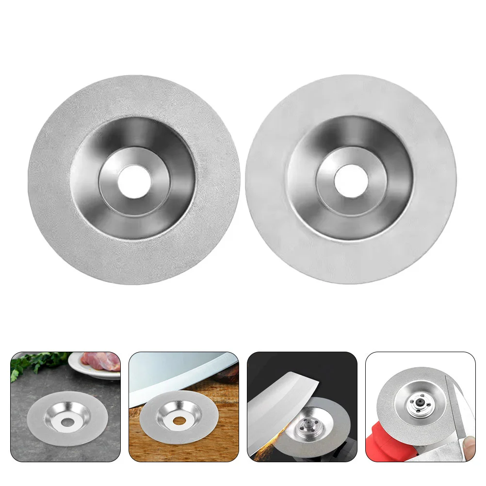 2pcs Diamond Grinding Wheels Knife Sharpener Wheel Knife Grinding Discs (400 Grit, 1000 Grit)