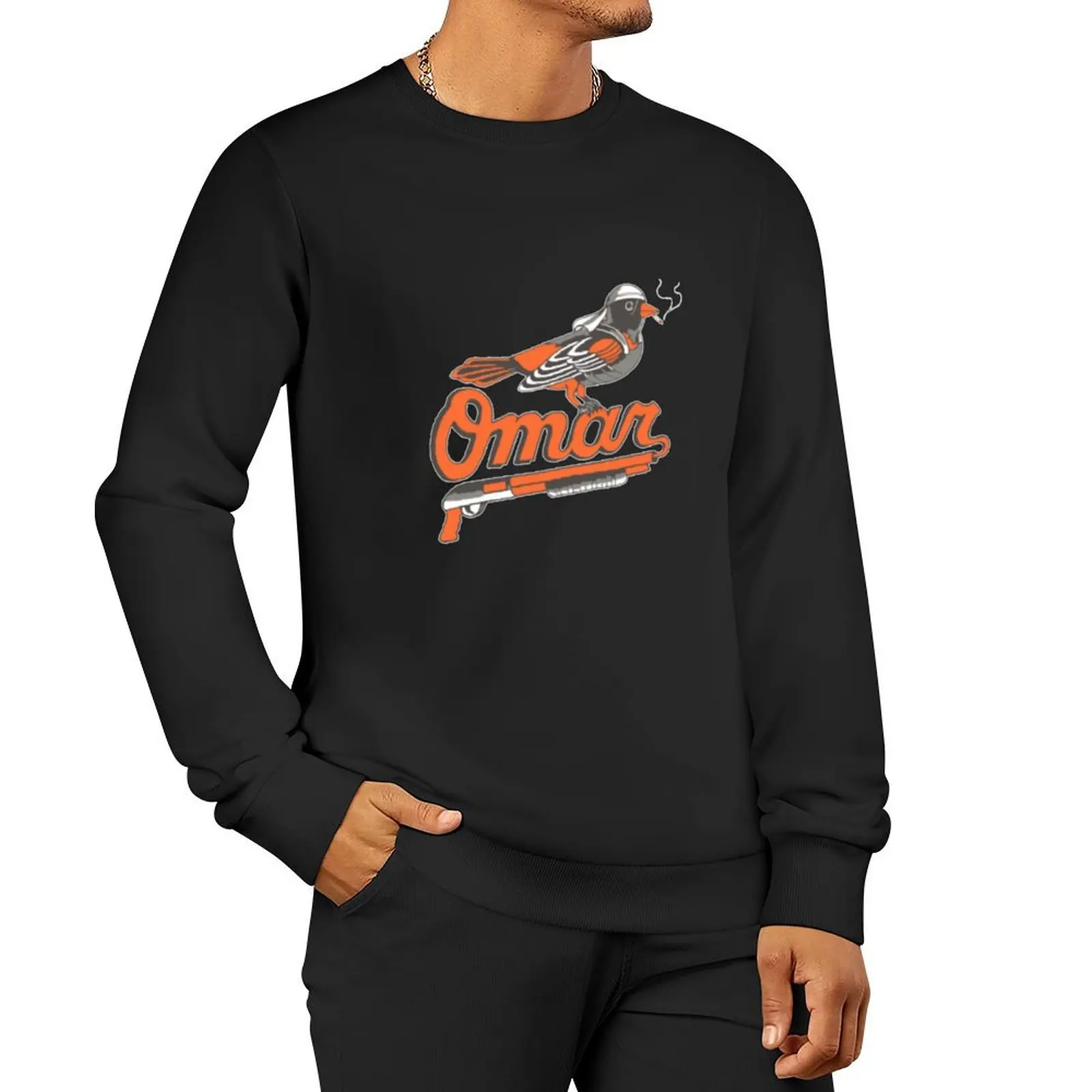 

Omar The Wire Baltimore Oriole Sweatshirt autumn korean style clothes fashion men hooded sweatshirt