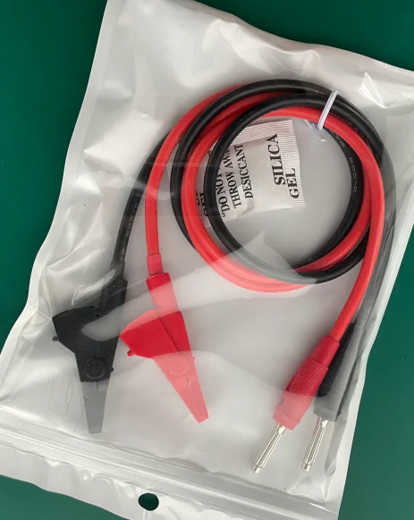 Red and Black Alligator Clip Test Lead, Ultra-soft, High-temperature Resistant, Thick Power Load Lead