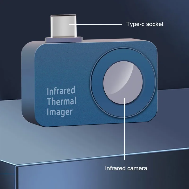 TOOLTOP T7 T7S+ Smartphone Plug-in Thermal Imager, 256*192, 25Hz Infrared Camera with Magnetic Macro Lens*