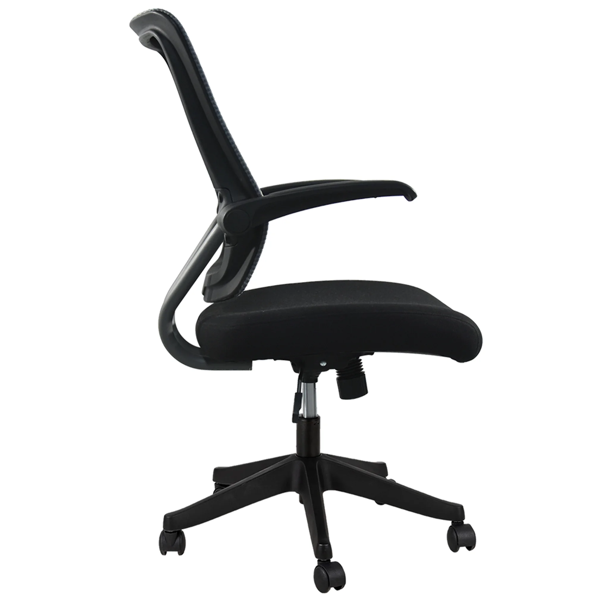 Mid-Mesh Task Chair com Flip Up Arms e Tilt Função, MAX 105 °,300LBS